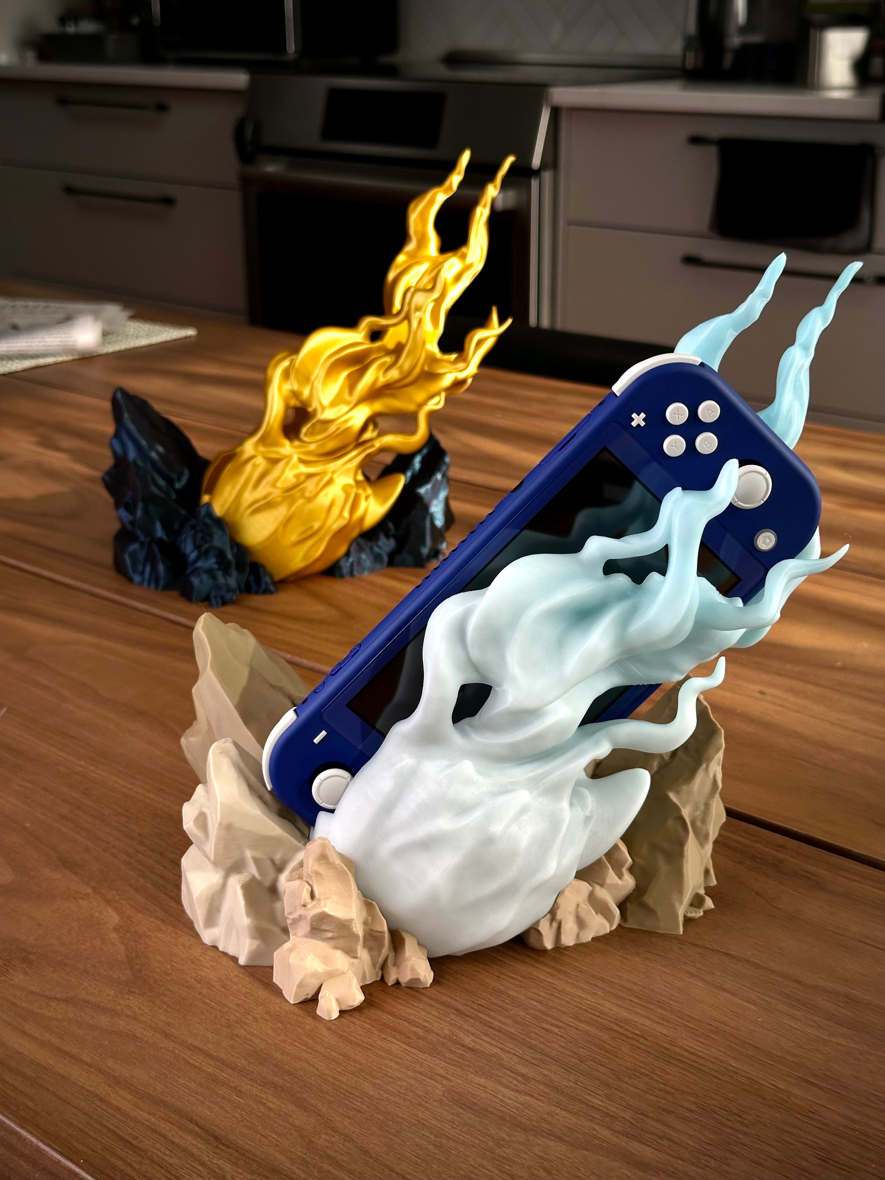 Nintendo Switch Lite Charging Dock Fireball Design