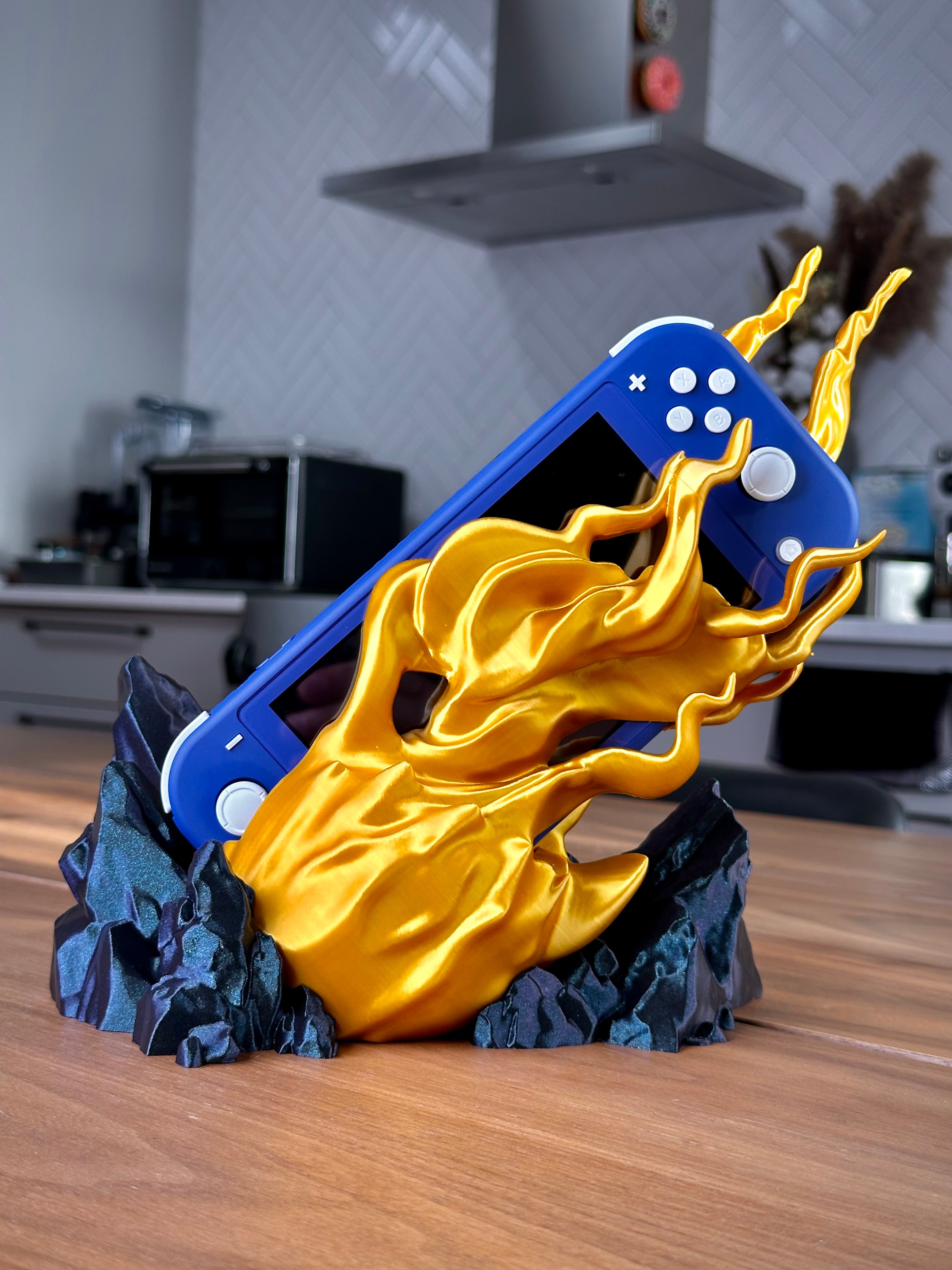 Nintendo Switch Lite Charging Dock Fireball Design