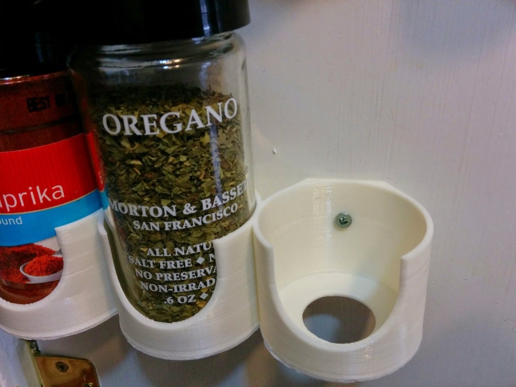 Parametric Spice Rack for Wall and Door Mounting
