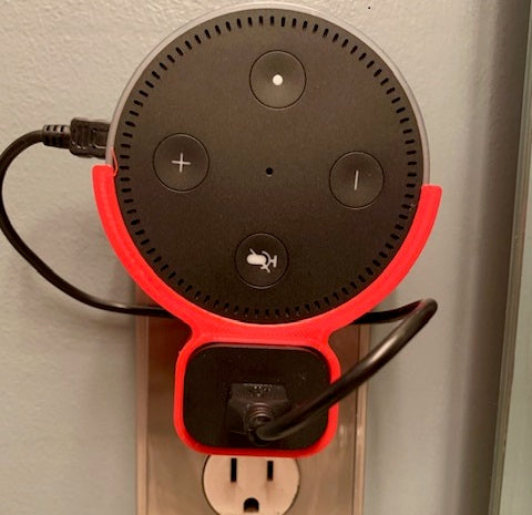 Amazon Echo Dot Gen2 wall mount over power outlet