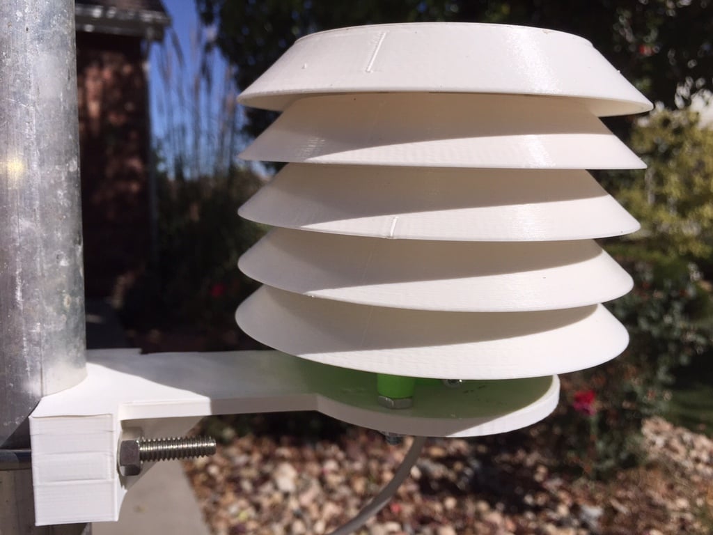 Radiation shield for weather station - Temperature and humidity measurement