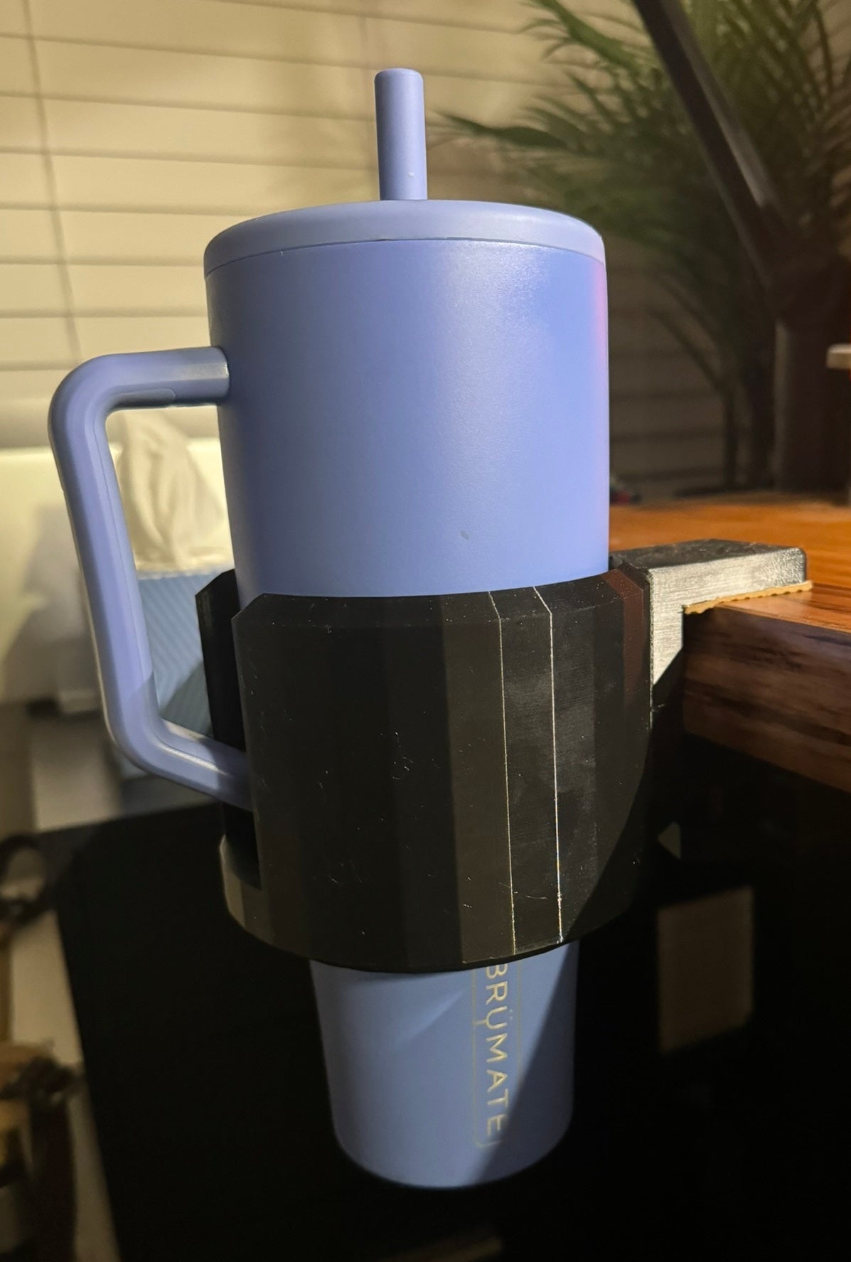 Clamp-on Cup Holder for Desk – Ideal for Yeti and Stanley Tumblers