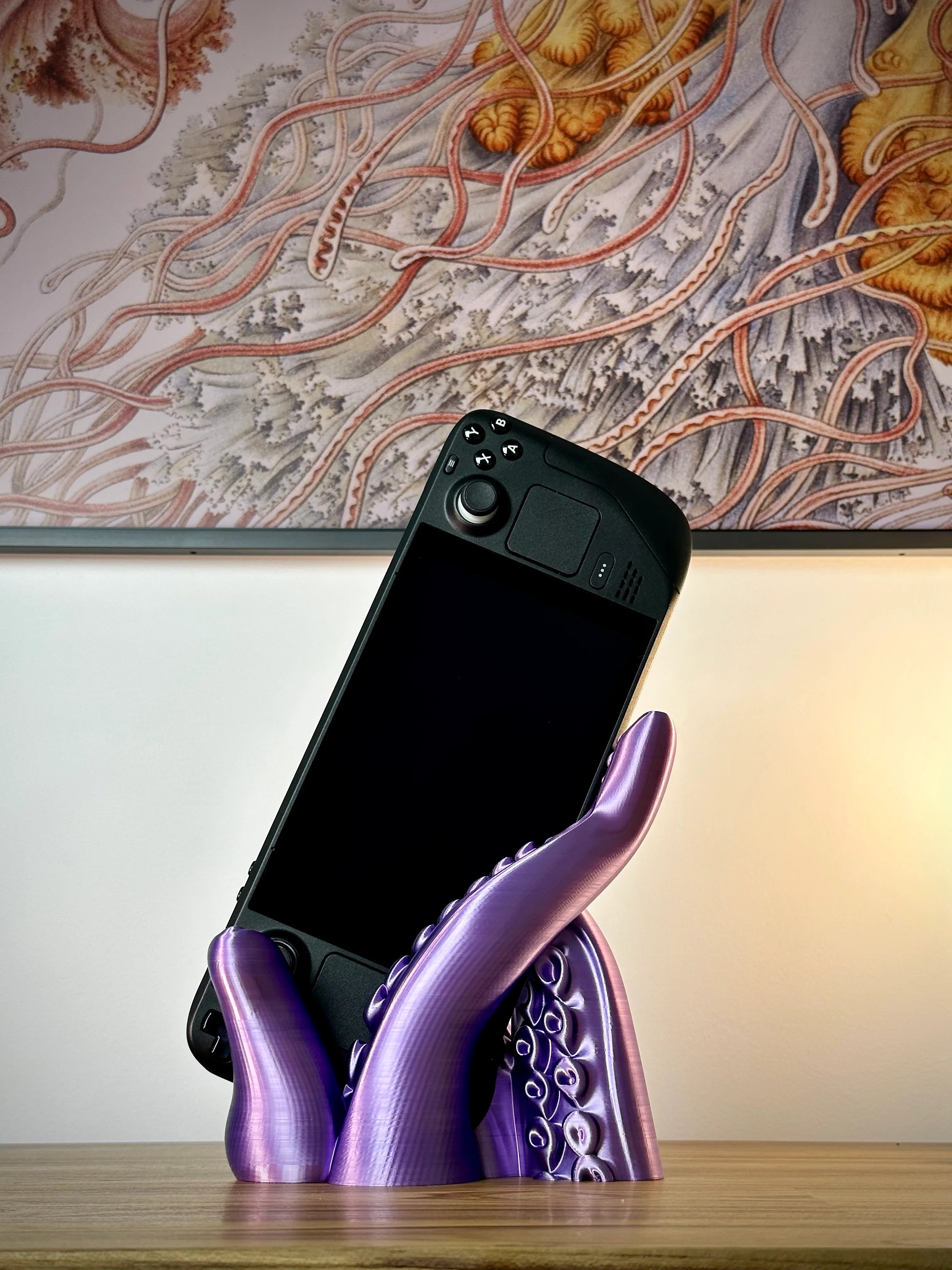 Tentacle Steam Deck Stand with Cable Groove