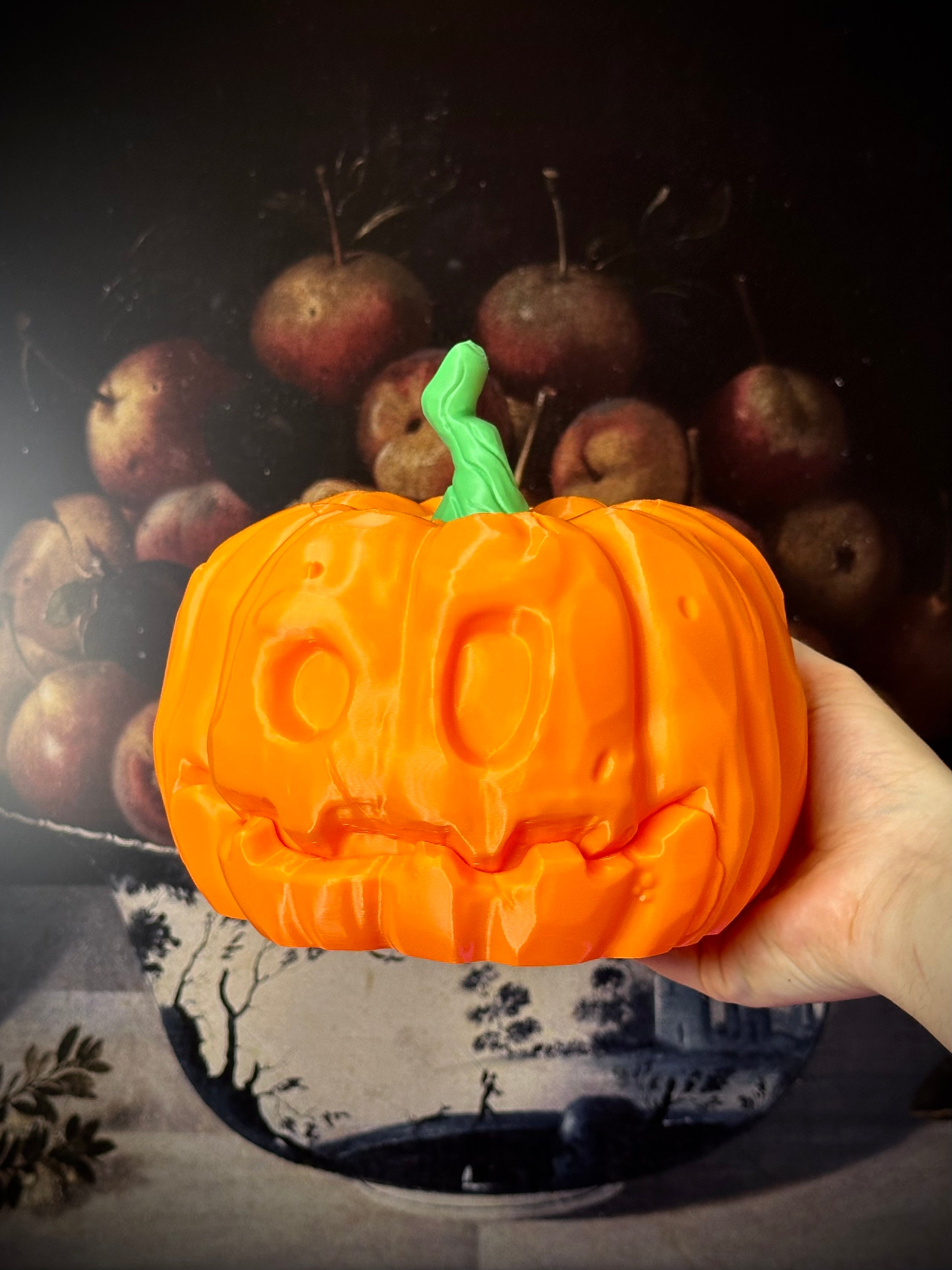 Articulated Halloween Pumpkin Bucket for Candy