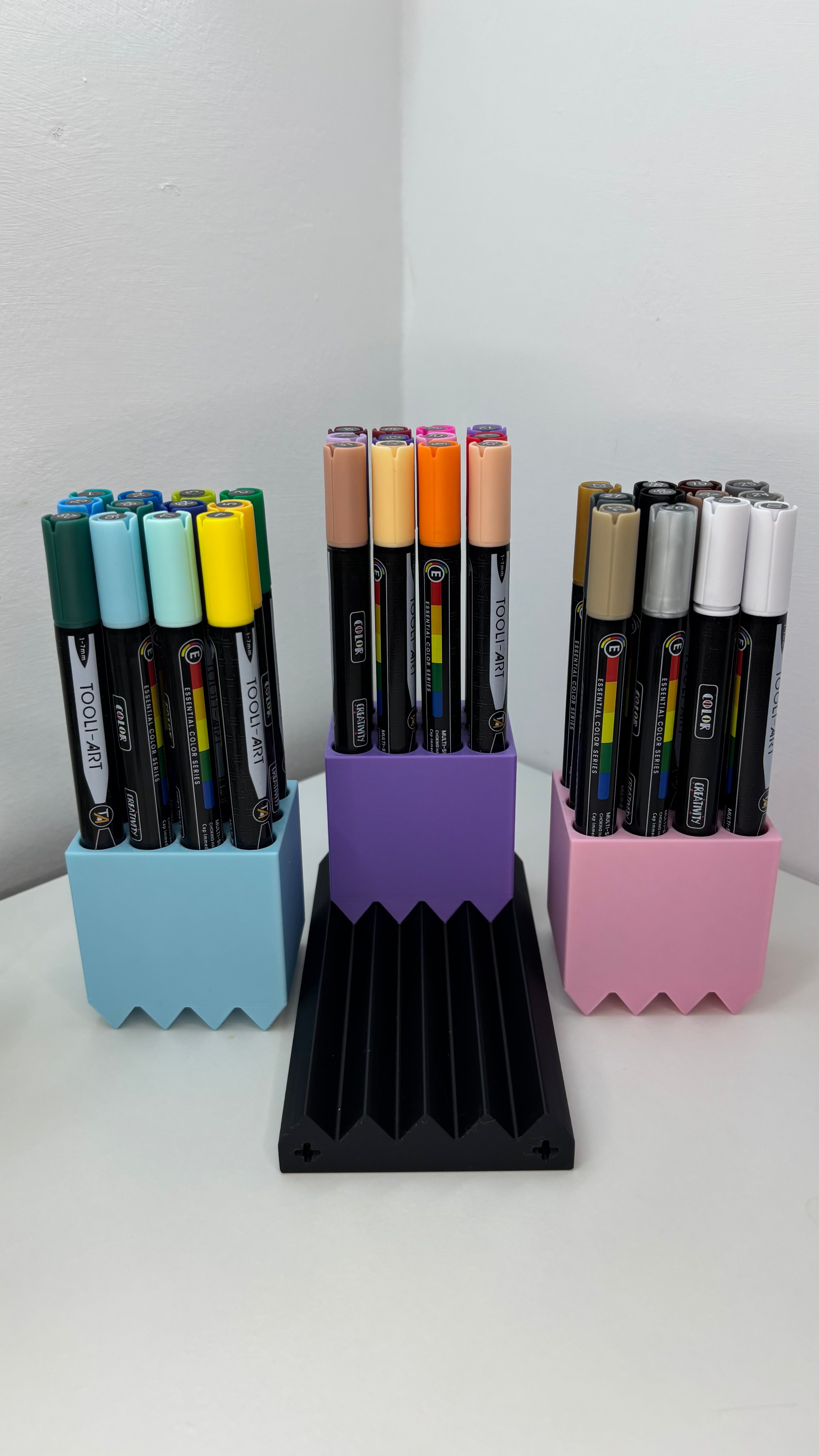 Modular Marker and Pen Holder – Customisable 3D-printed Desk Organiser