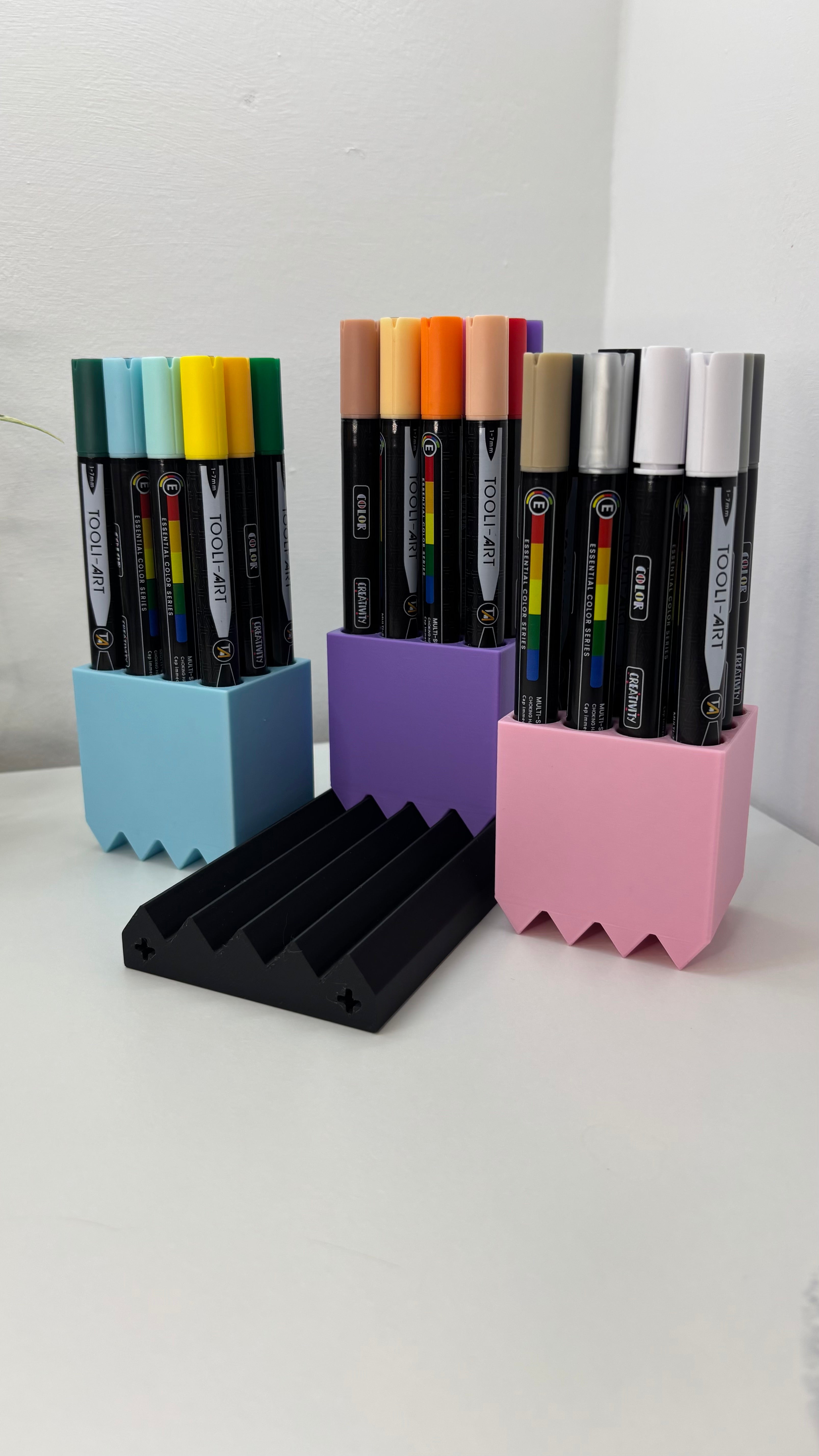 Modular Marker and Pen Holder – Customisable 3D-printed Desk Organiser