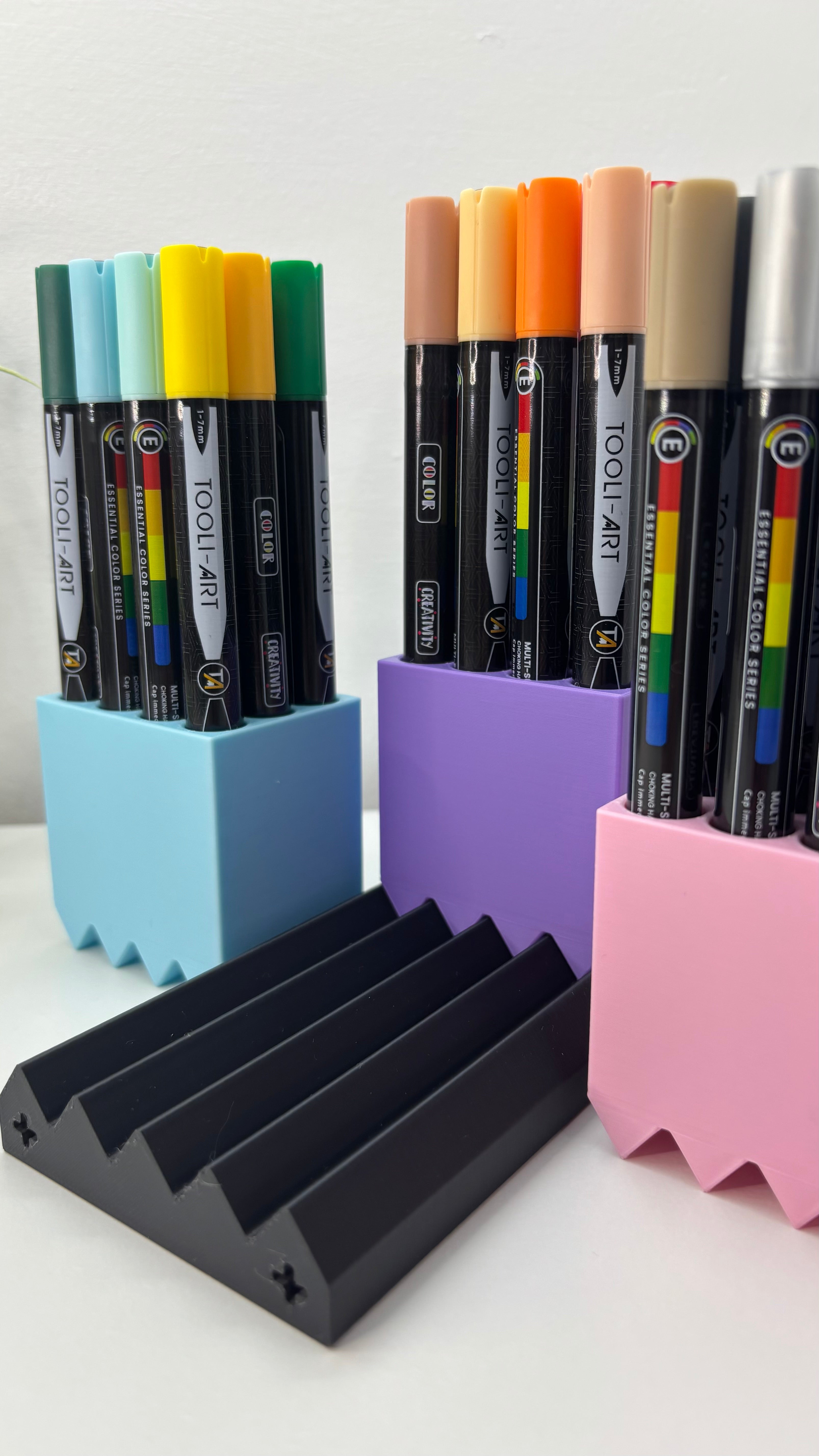 Modular Marker and Pen Holder – Customisable 3D-printed Desk Organiser