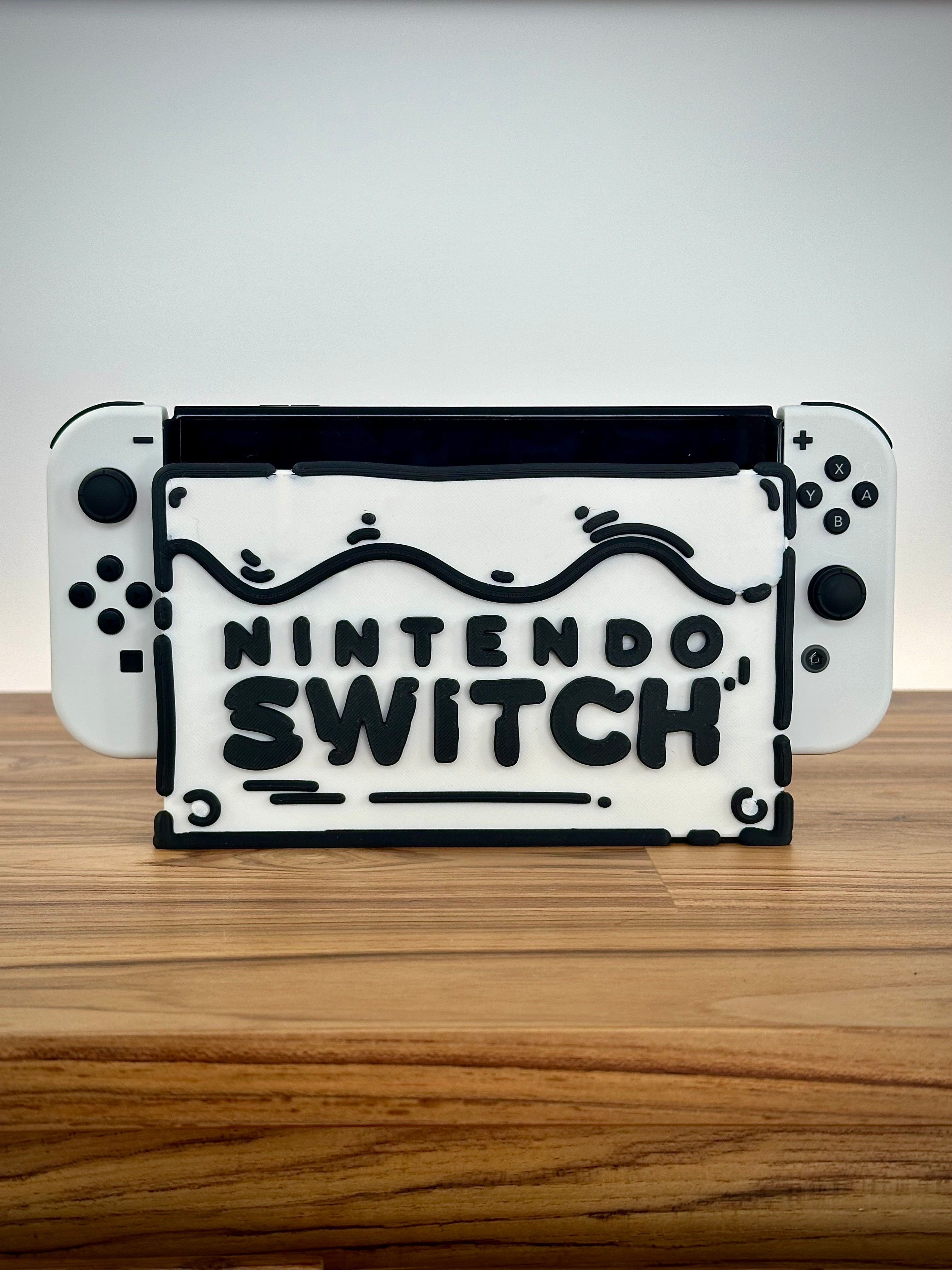 Nintendo Switch/OLED faceplate with cartoon cake design
