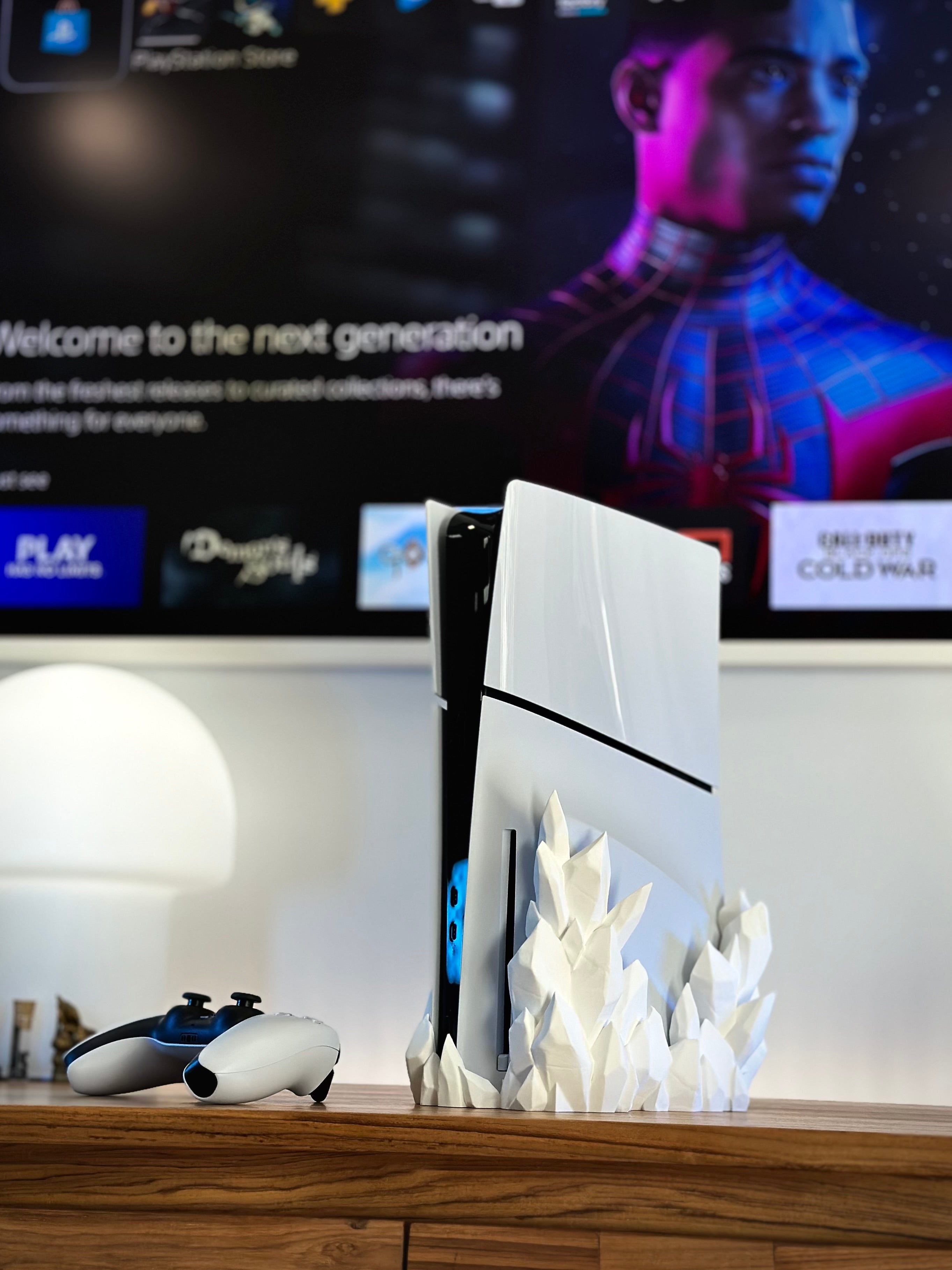 PS5 Slim Crystal Stand Digital and Disc