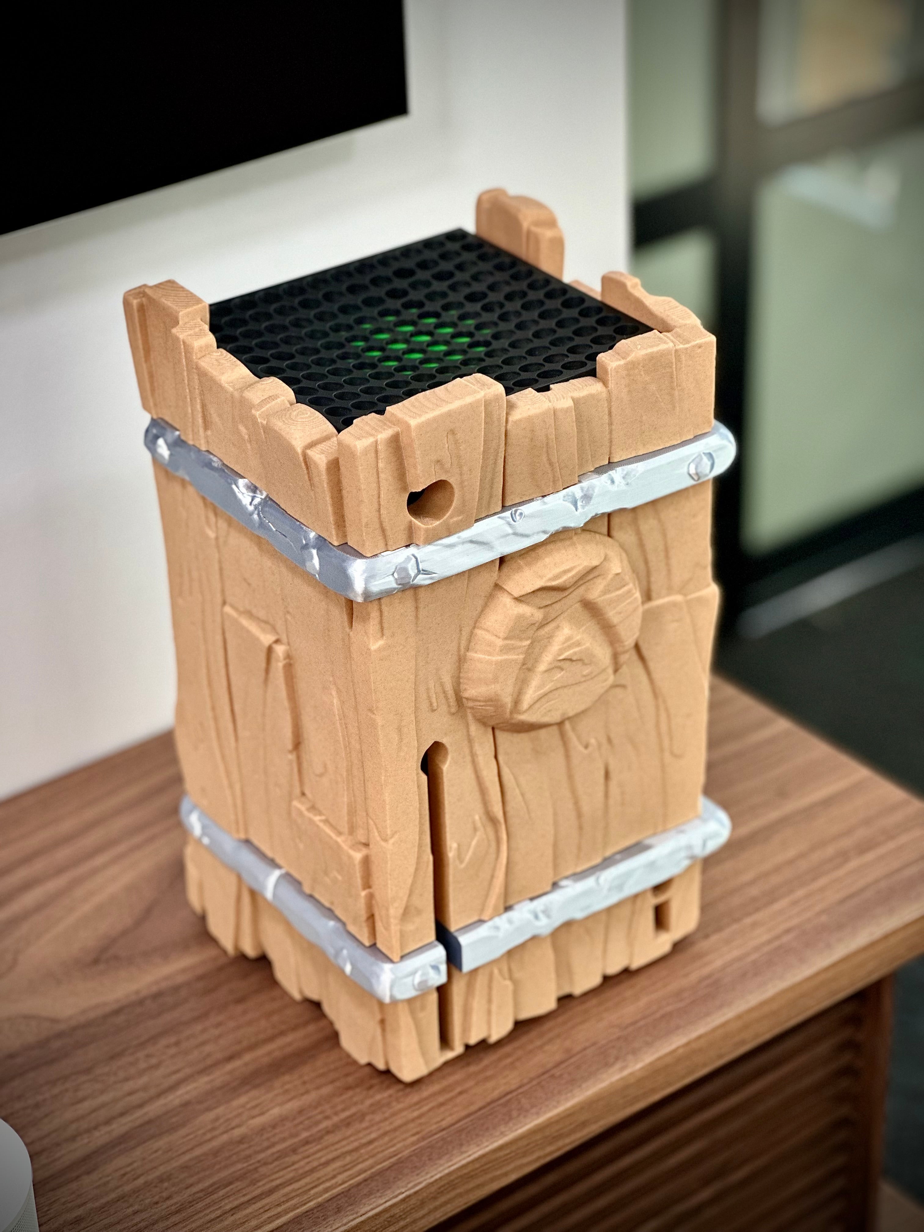 Xbox Series X Stand in Wood Design