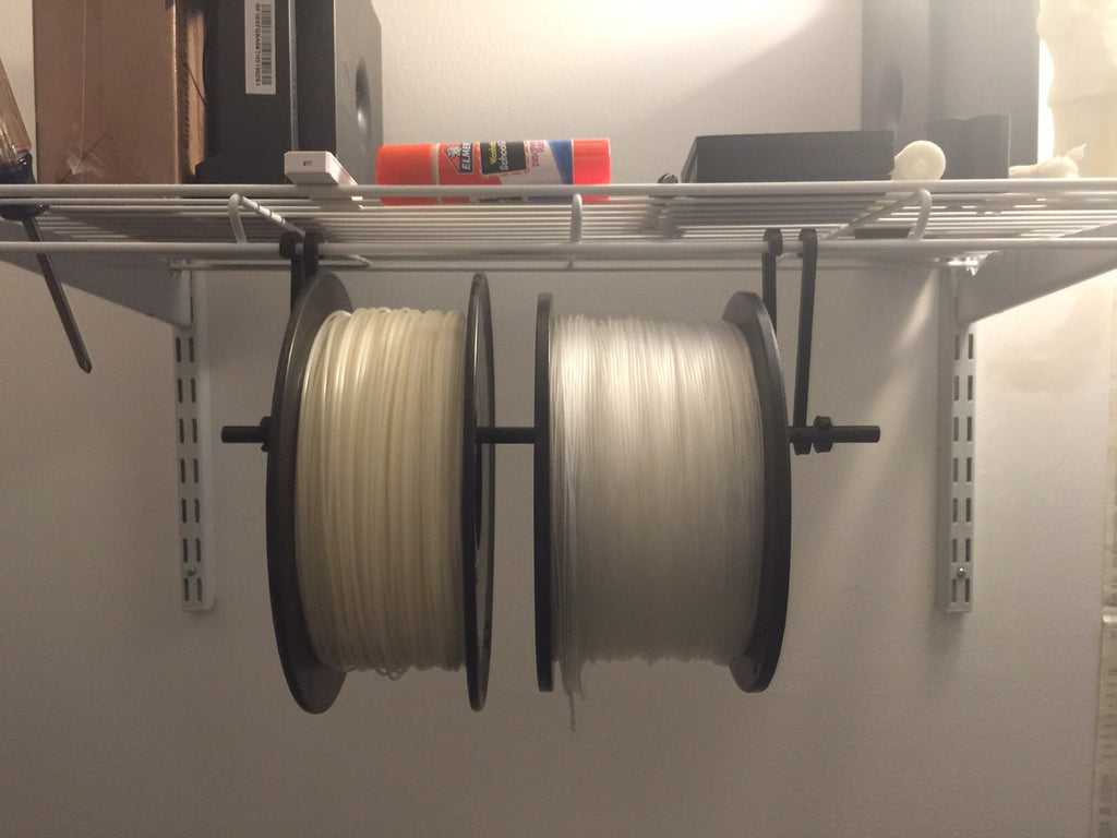 Simple Spool Holder for Wire Shelves