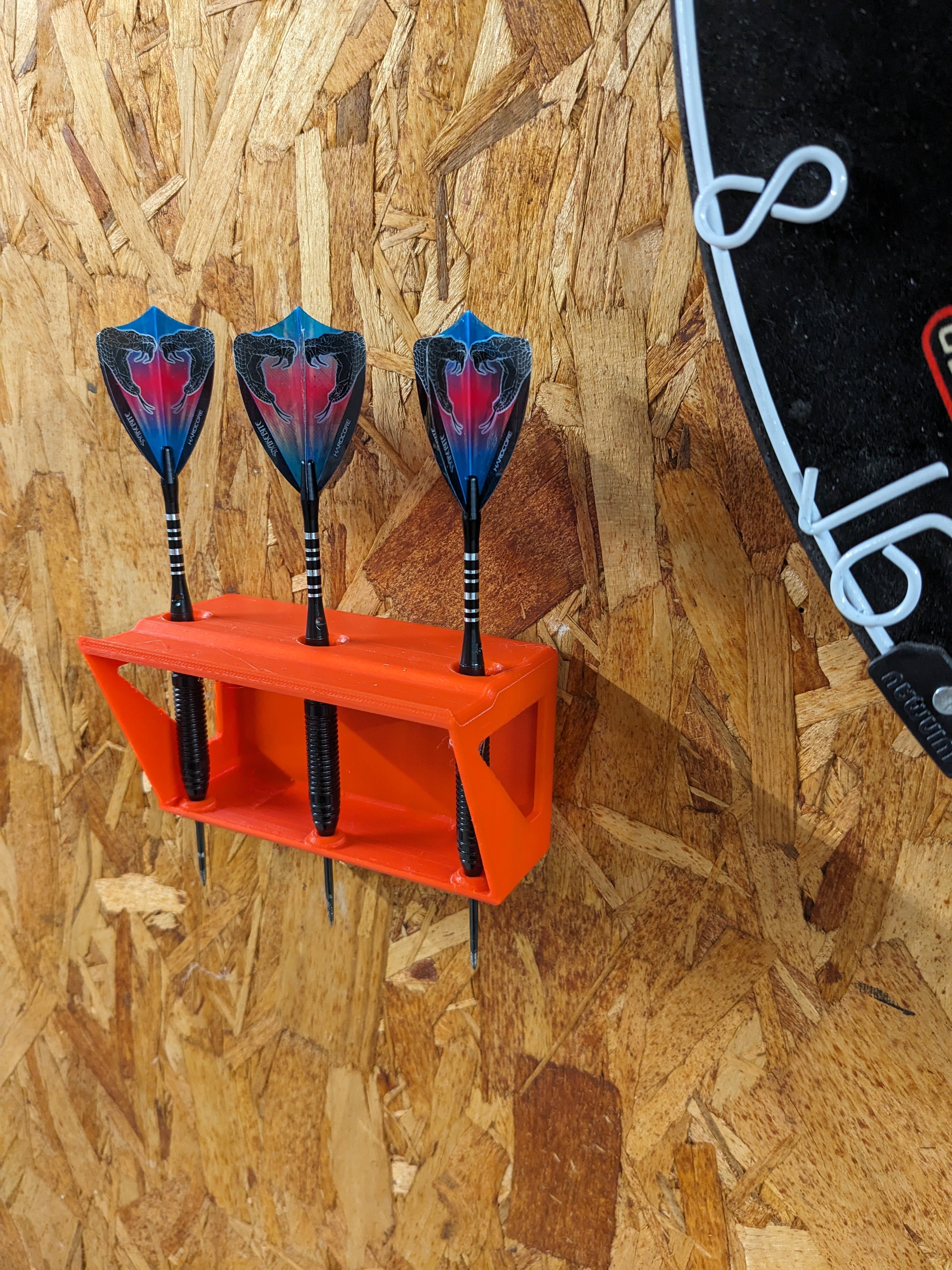 Wall Mounted Dart Holder for 3 Darts