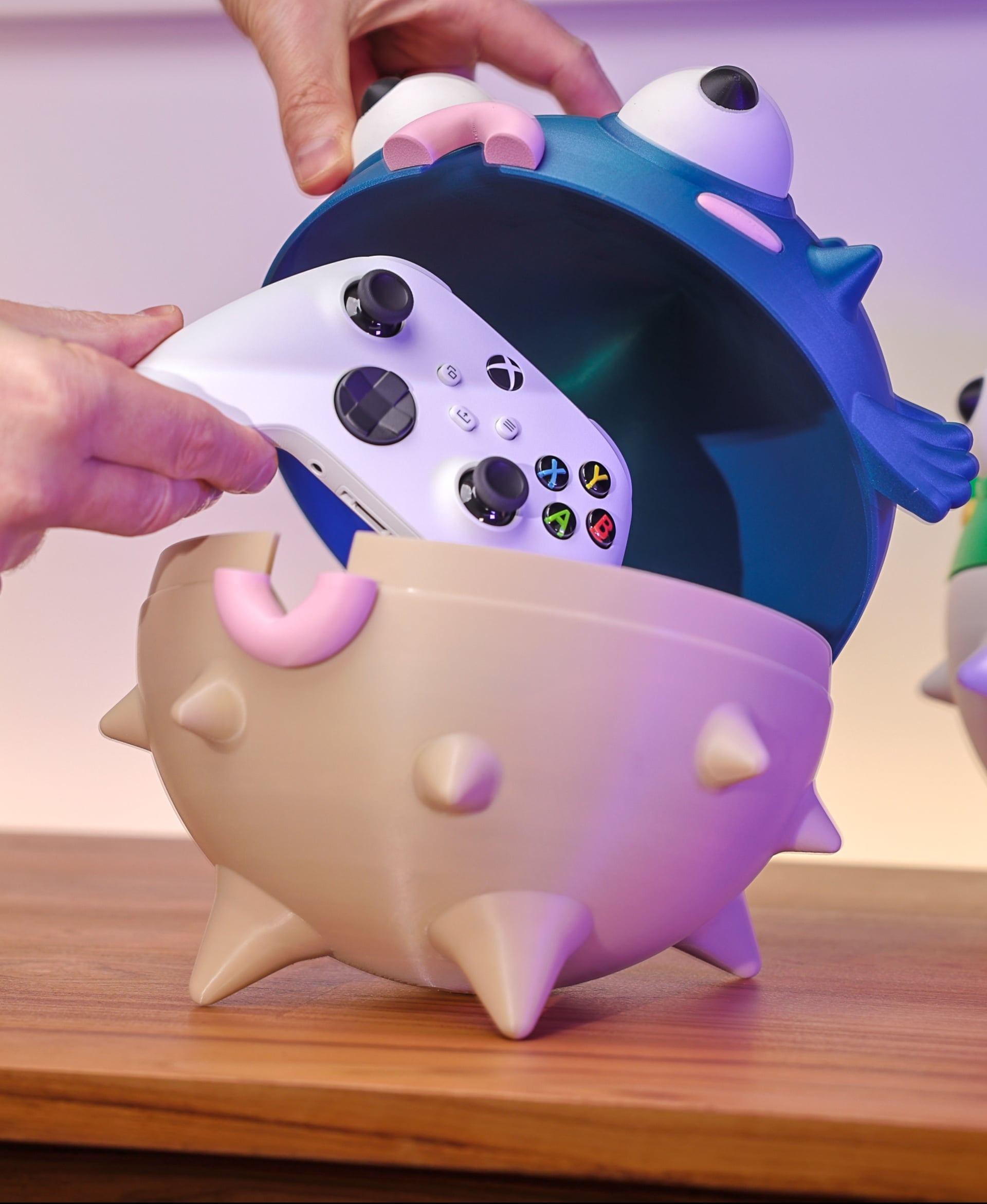 Cute Pufferfish Desktop Storage Box