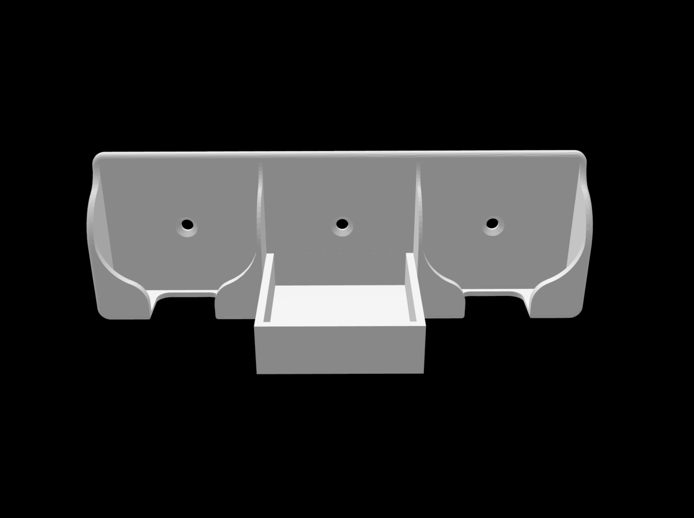 Barco Clickshare Wall-Mounted Button Holder with shelf
