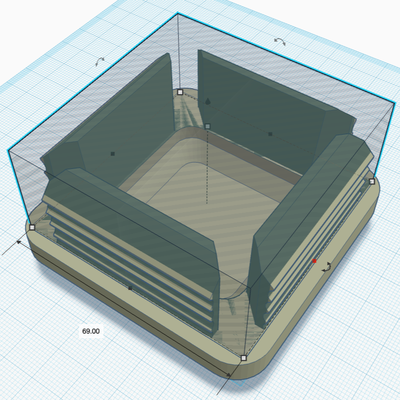 Adapted plug/cap for square or rectangular pipes