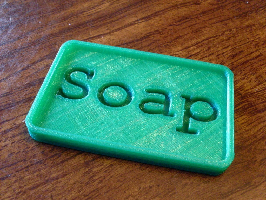 Built-in Instructional Soap Dish
