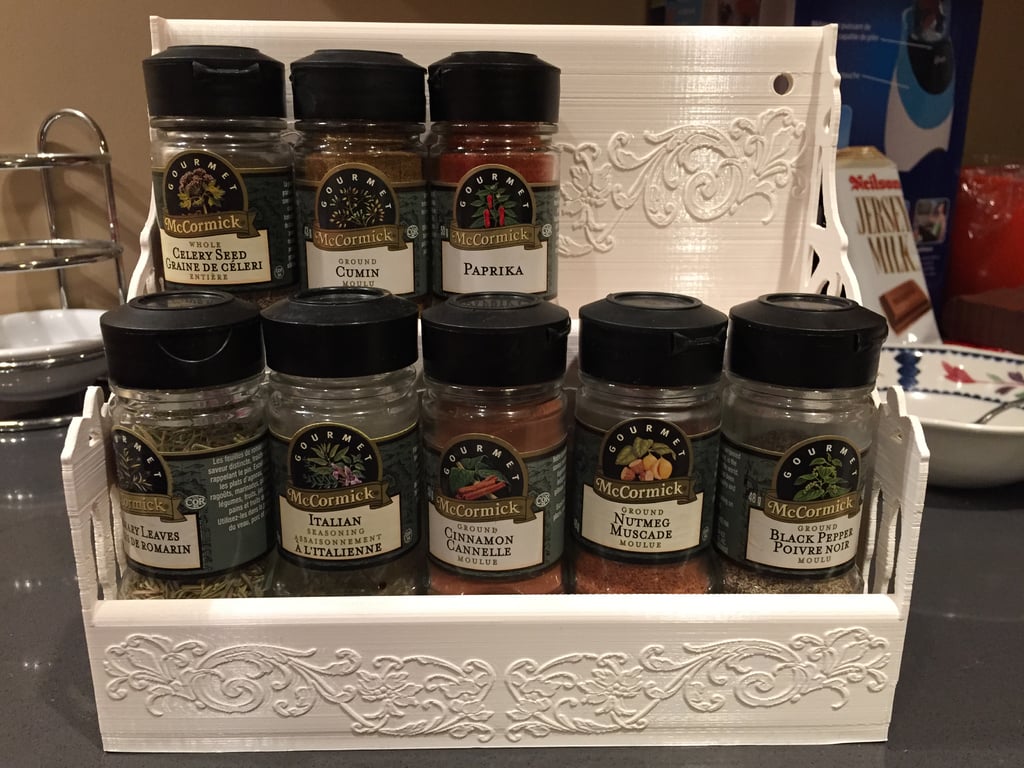 Spice rack for 10 McCormick Gourmet Bottles