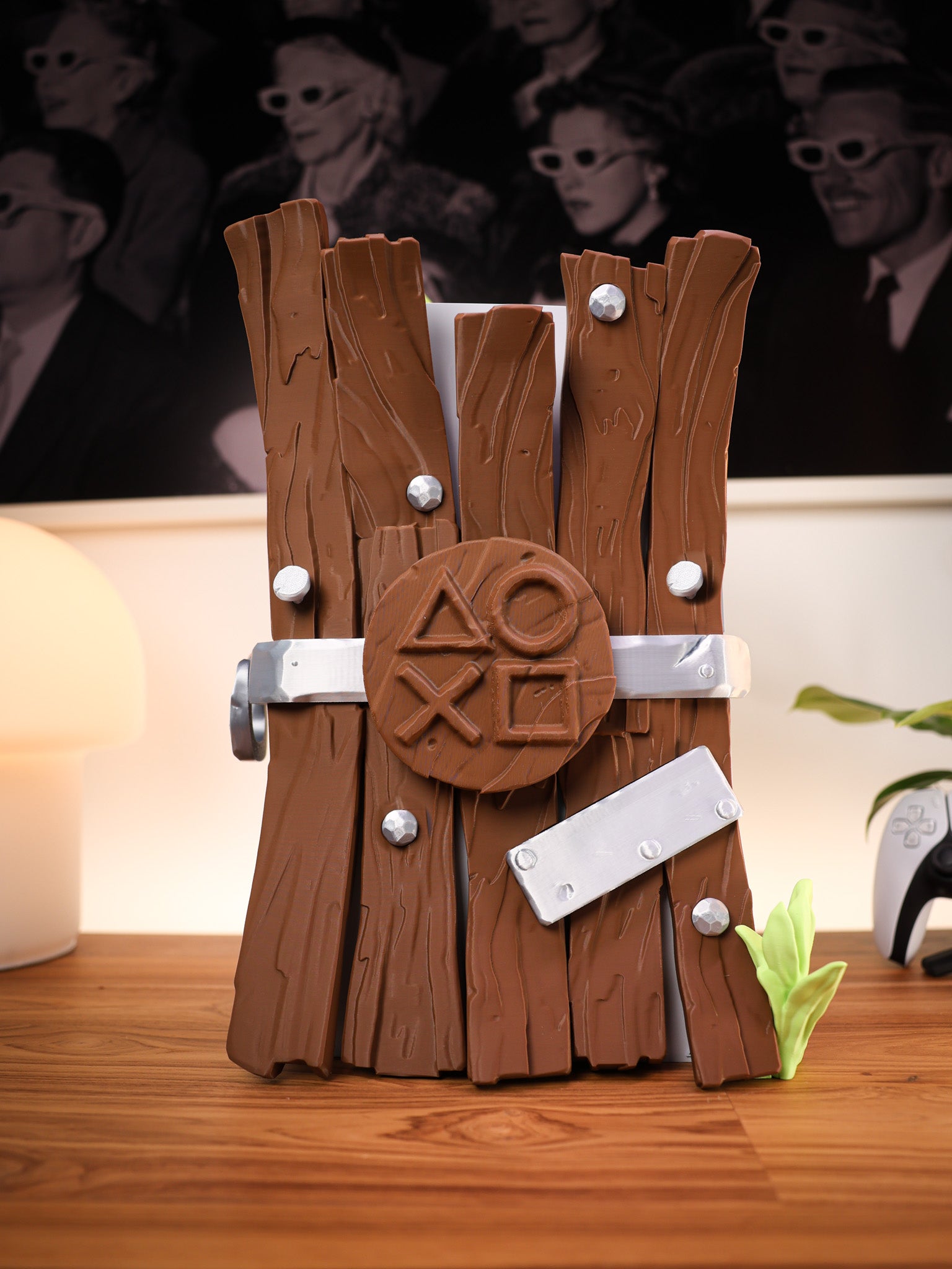Stylish Wooden Casing for PS5 Slim Digital