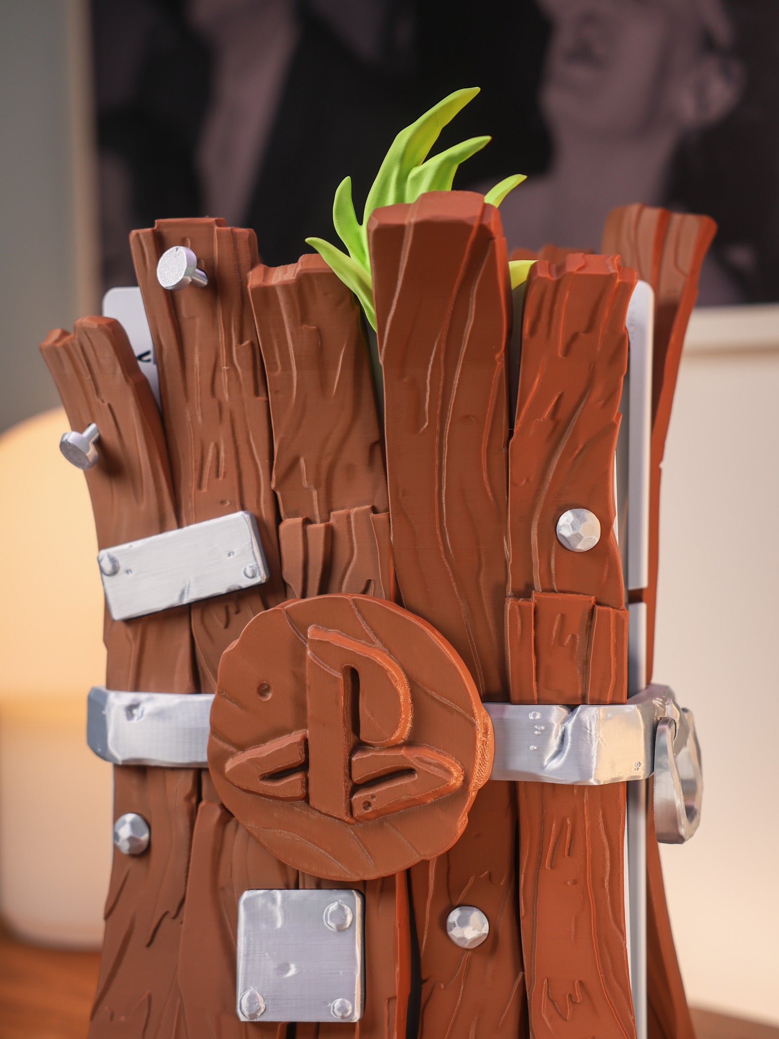 Stylish Wooden Casing for PS5 Slim Digital