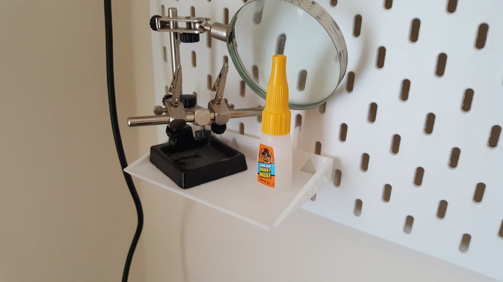 IKEA SKÅDIS Shelf and Hook Set