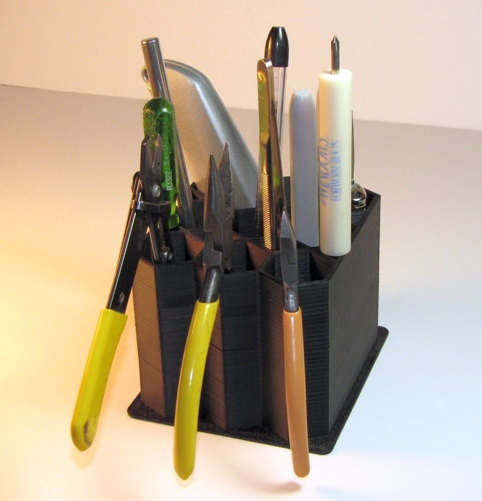 Workstation tool holder for desk