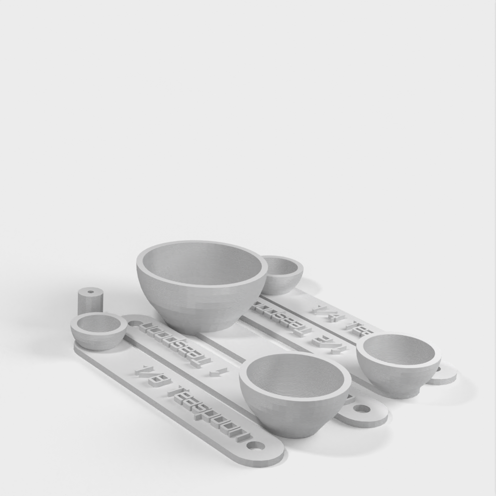 Customizable set of measuring spoons