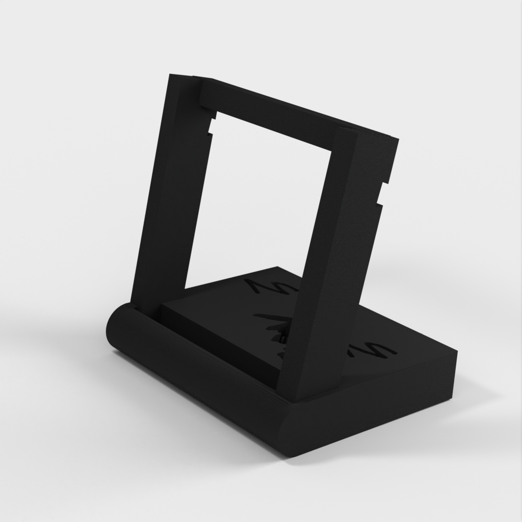 Dual phone holder for vertical and horizontal placement