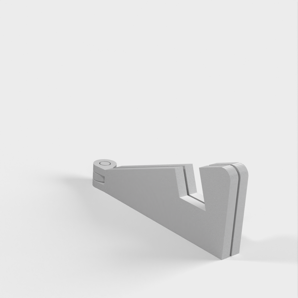 Parametric, Foldable phone holder for on-site printing!