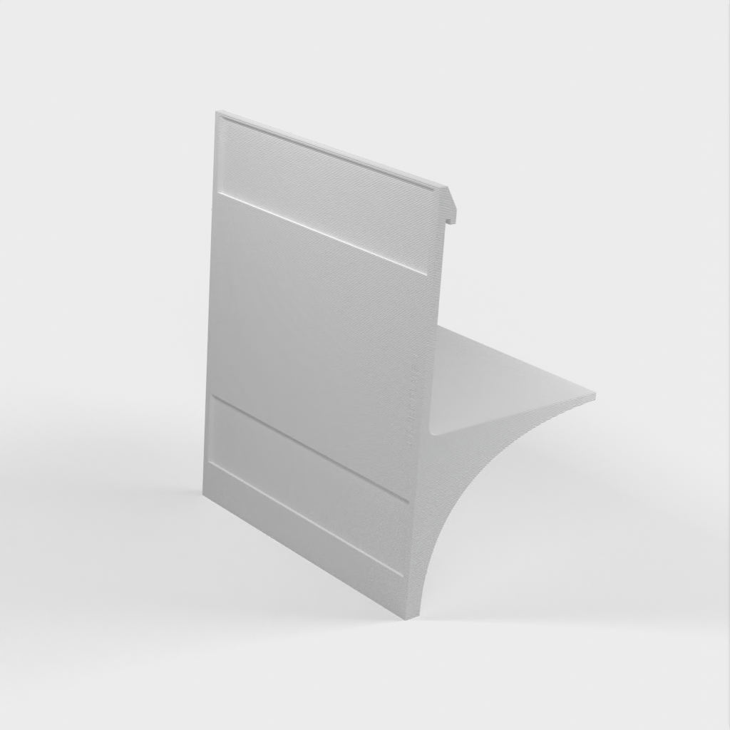Wall shelf bracket for IKEA Malmback without drilling required