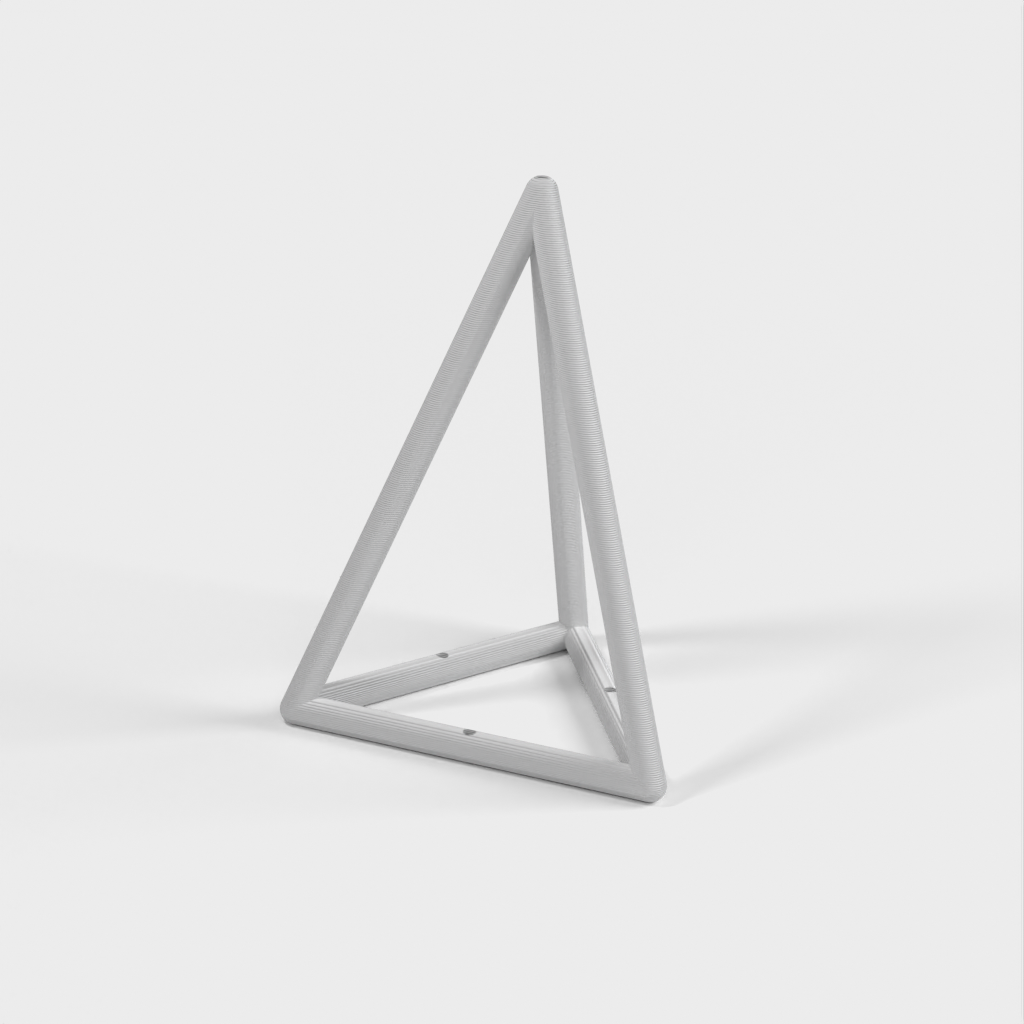 Regular triangular pyramid frame