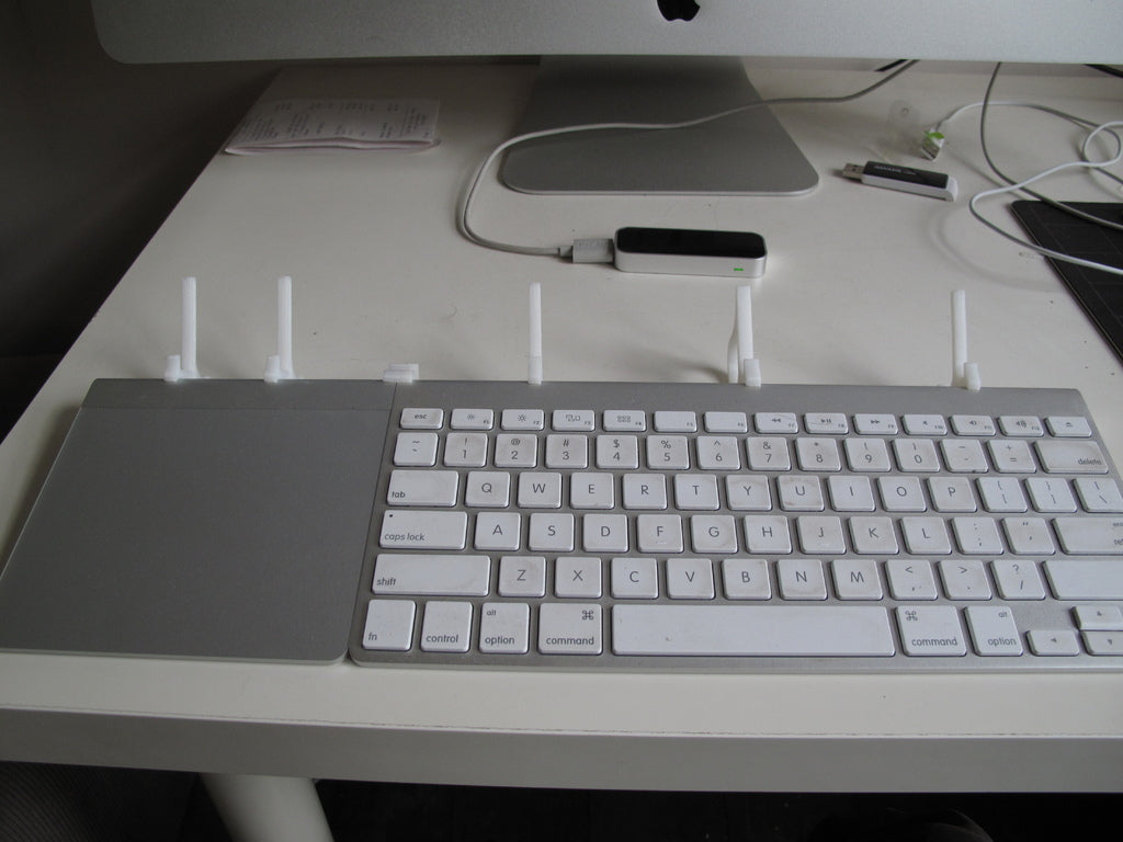 Simple iPhone and iPad Stand for Apple Wireless Keyboard and Trackpad