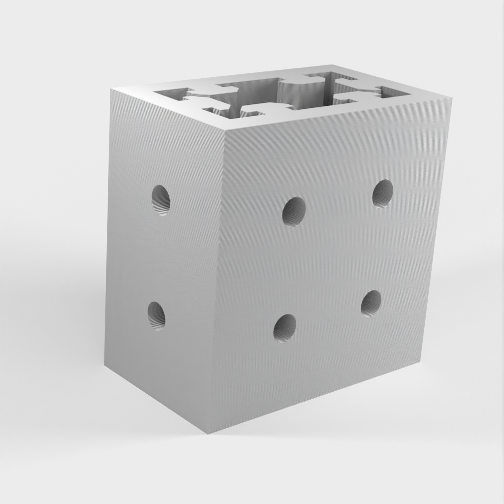 2040 &amp; 2020 Drilling guide for T-Slot and V-Slot Profiles