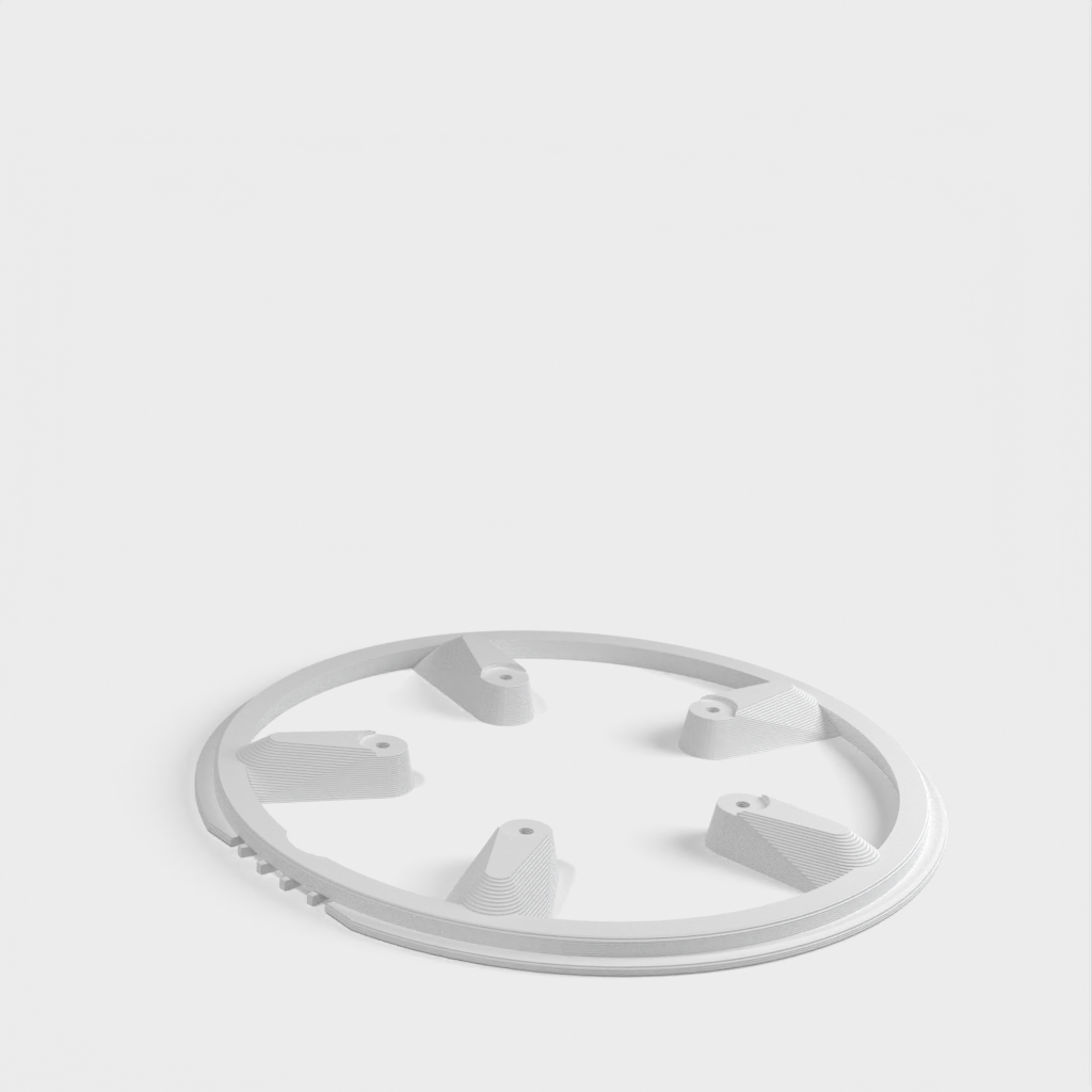 Fully parametric Bicycle chain guard for Shimano FC-M591
