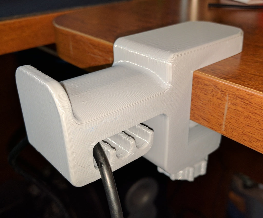 Desk Mounted Headphone Holder - Robust and Space Saving