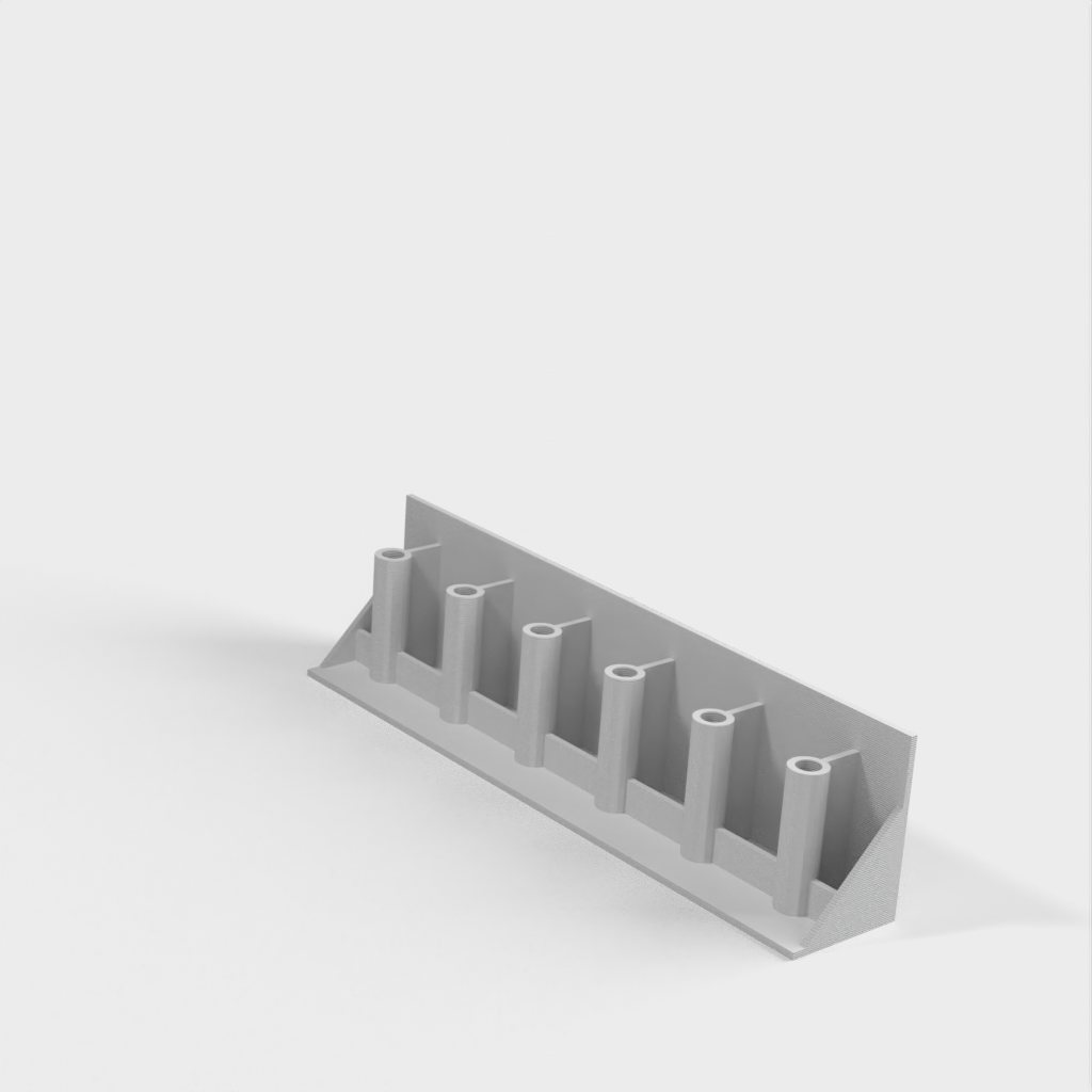 OpenSCAD Parametric Tool holder for screwdrivers