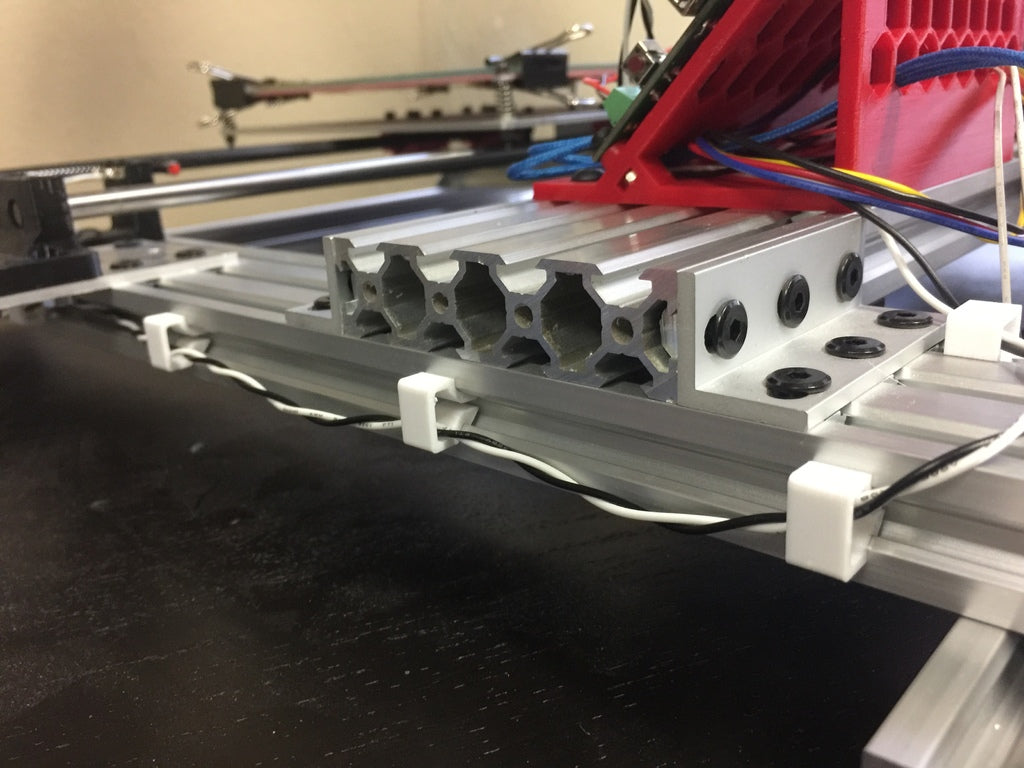 Cable clips for 20x20 OpenBuilds V-Slot Aluminium profiles
