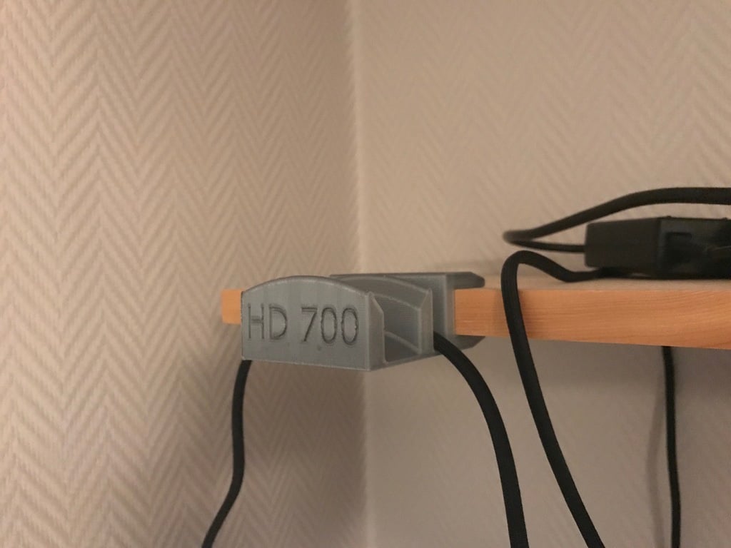 Sennheiser HD700 Headphone and Cable Holder for Shelf