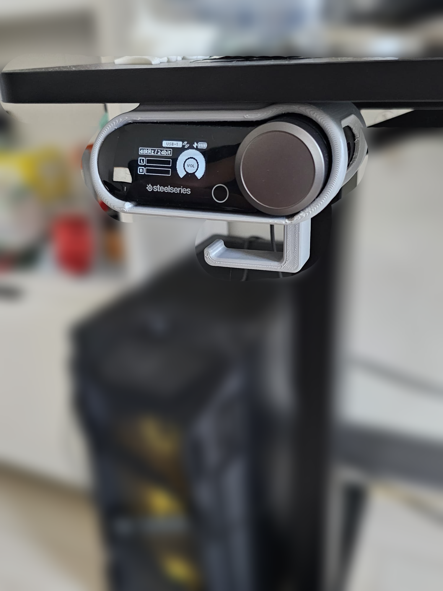Arctis Nova Pro Headphone Holder for Under-Desk Mounting