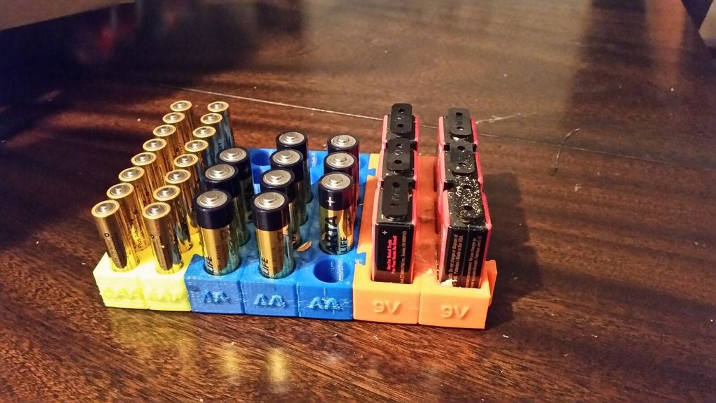 Modular Battery Holder for AA, AAA, Coin and 9v Batteries