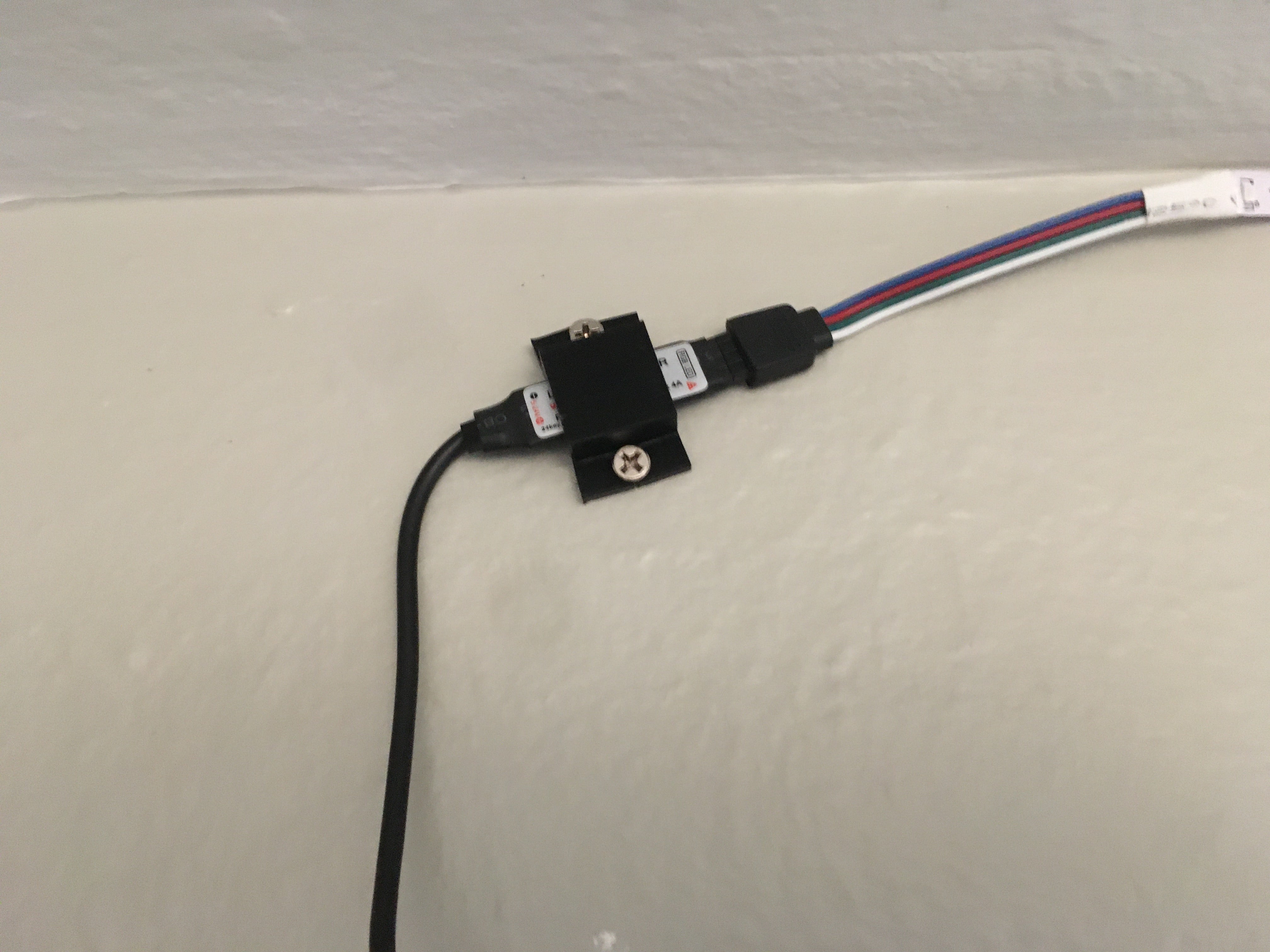 Wall holder for RGB strip Cable