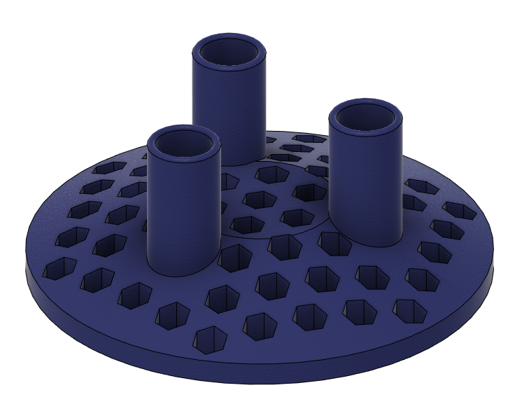 Oral-B iO Toothbrush Head Holder with Hexagon Pattern