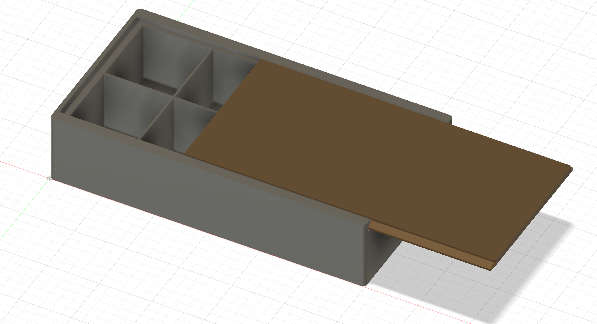 Storage box for Screws and Small Parts with Sliding Lid