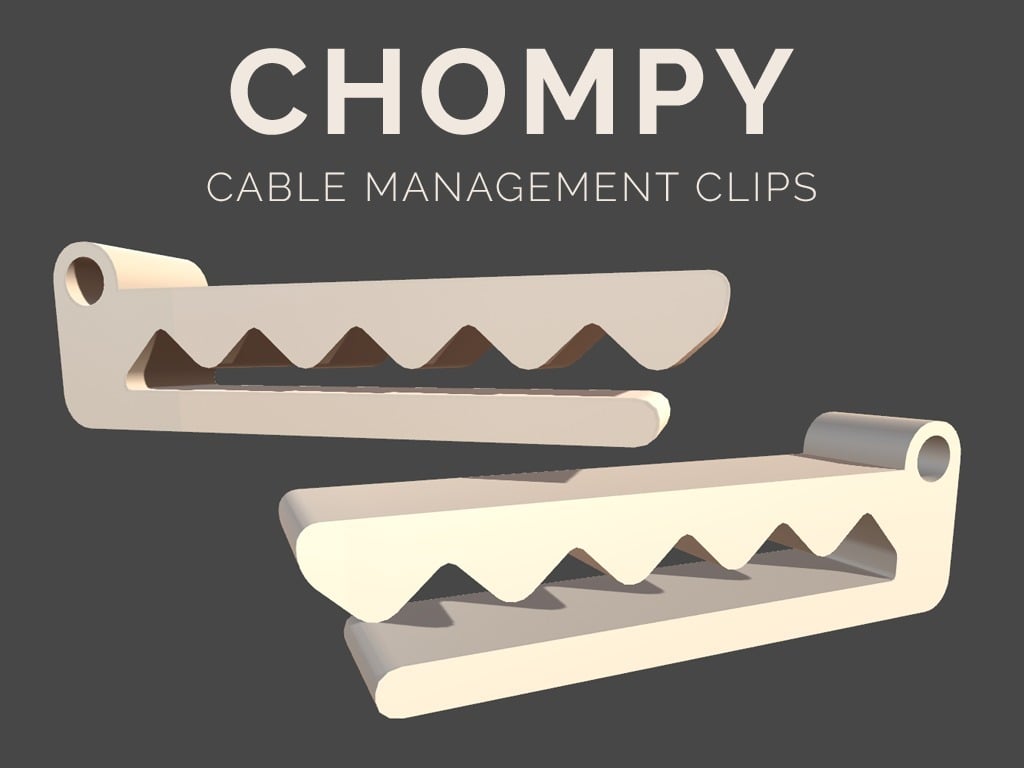 Chompy Crocodile Cable Management Clip