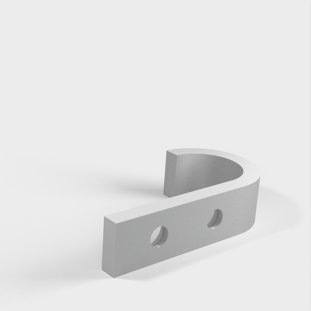 Simple Wall Hook with Recessed Screw Holes