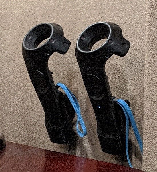HTC Vive Wall Mounted Controller Holder with Charging Function