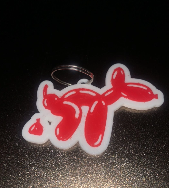Fun Balloon Dog Key Fob
