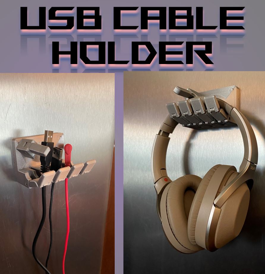 USB cable and test lead holder