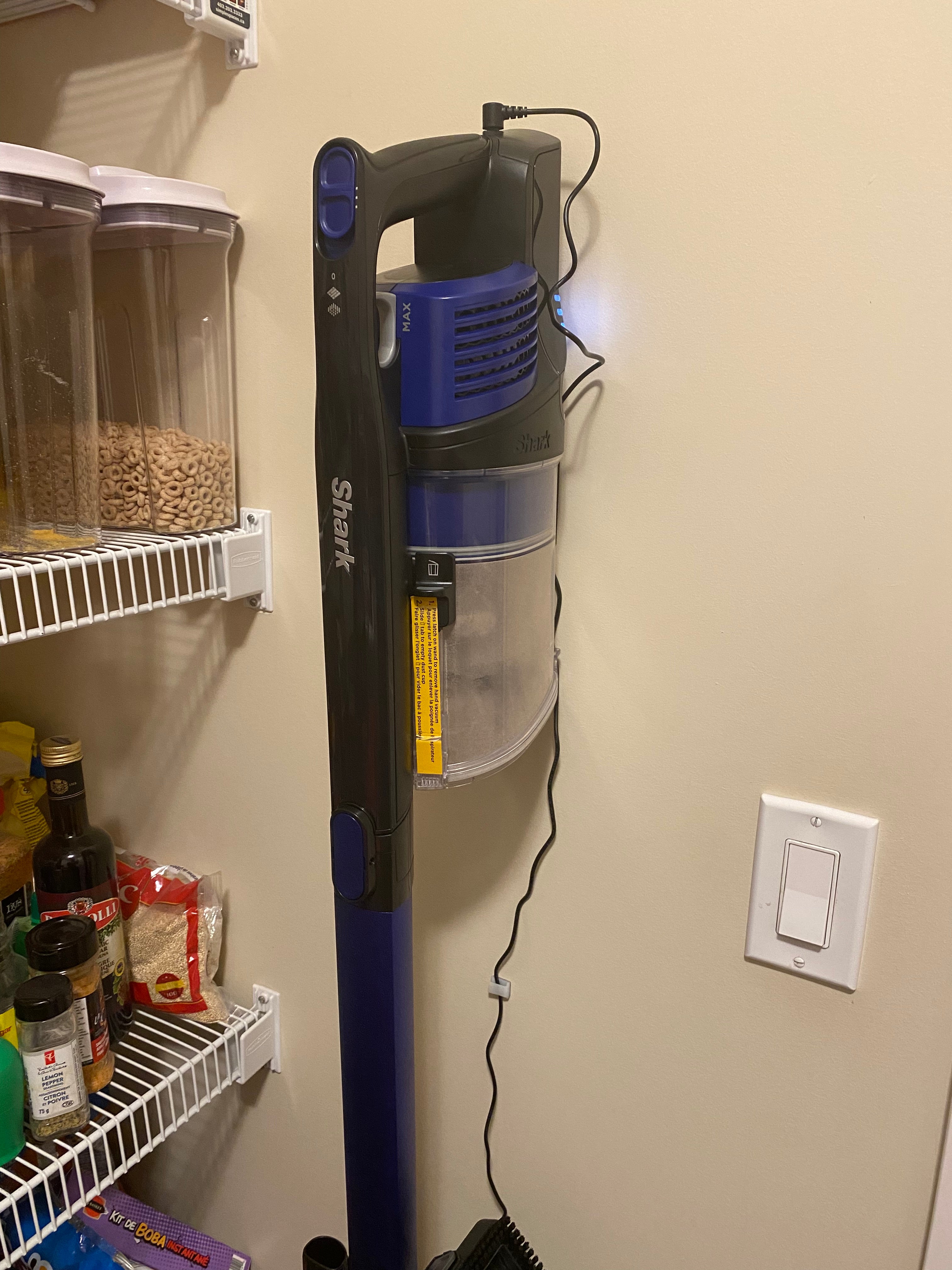 Shark Rocket Vacuum Cleaner Wall Mount with Cable Management