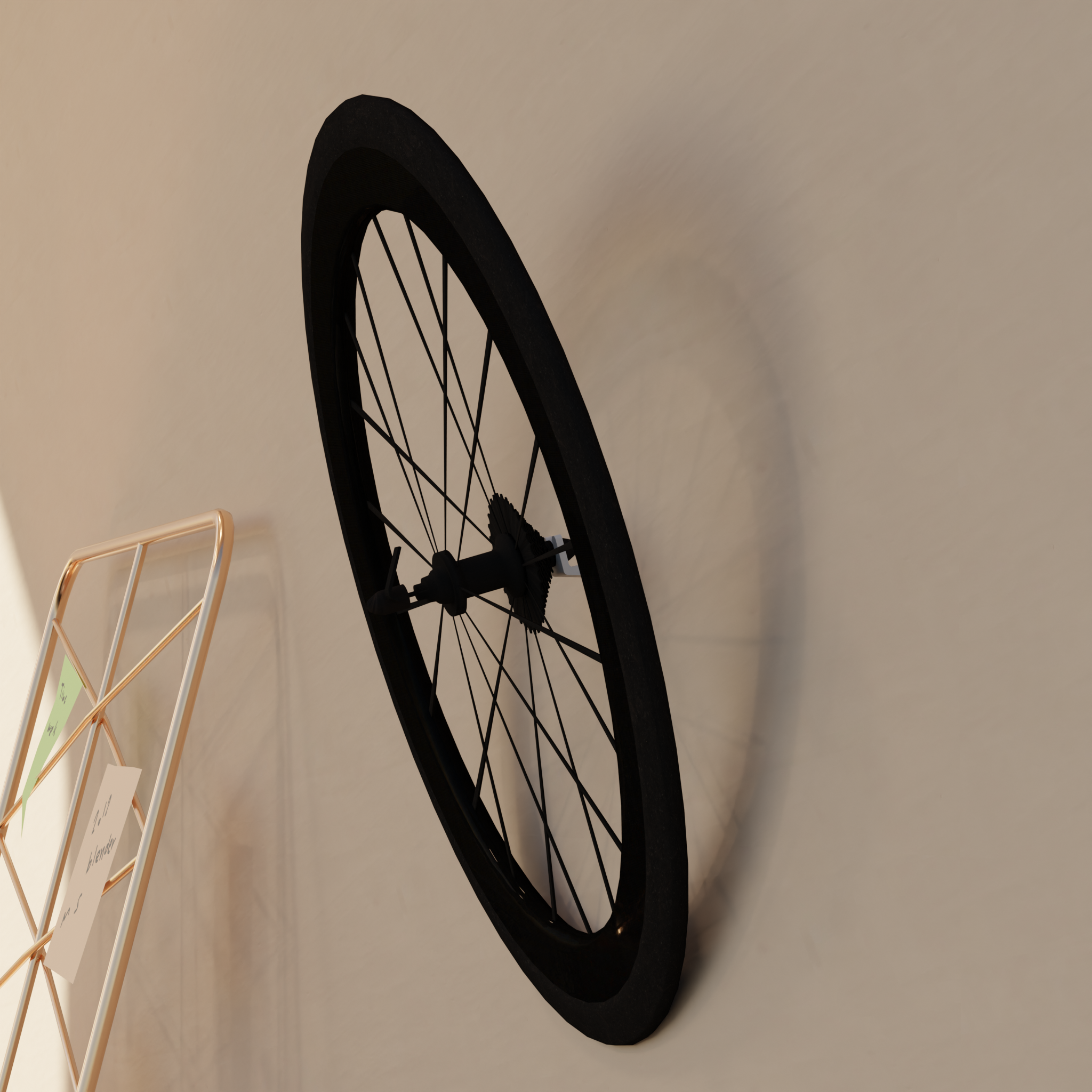 Wall mount for racing bike wheels