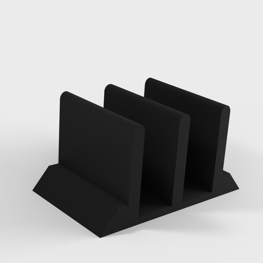 Double vertical stand/dock for laptops